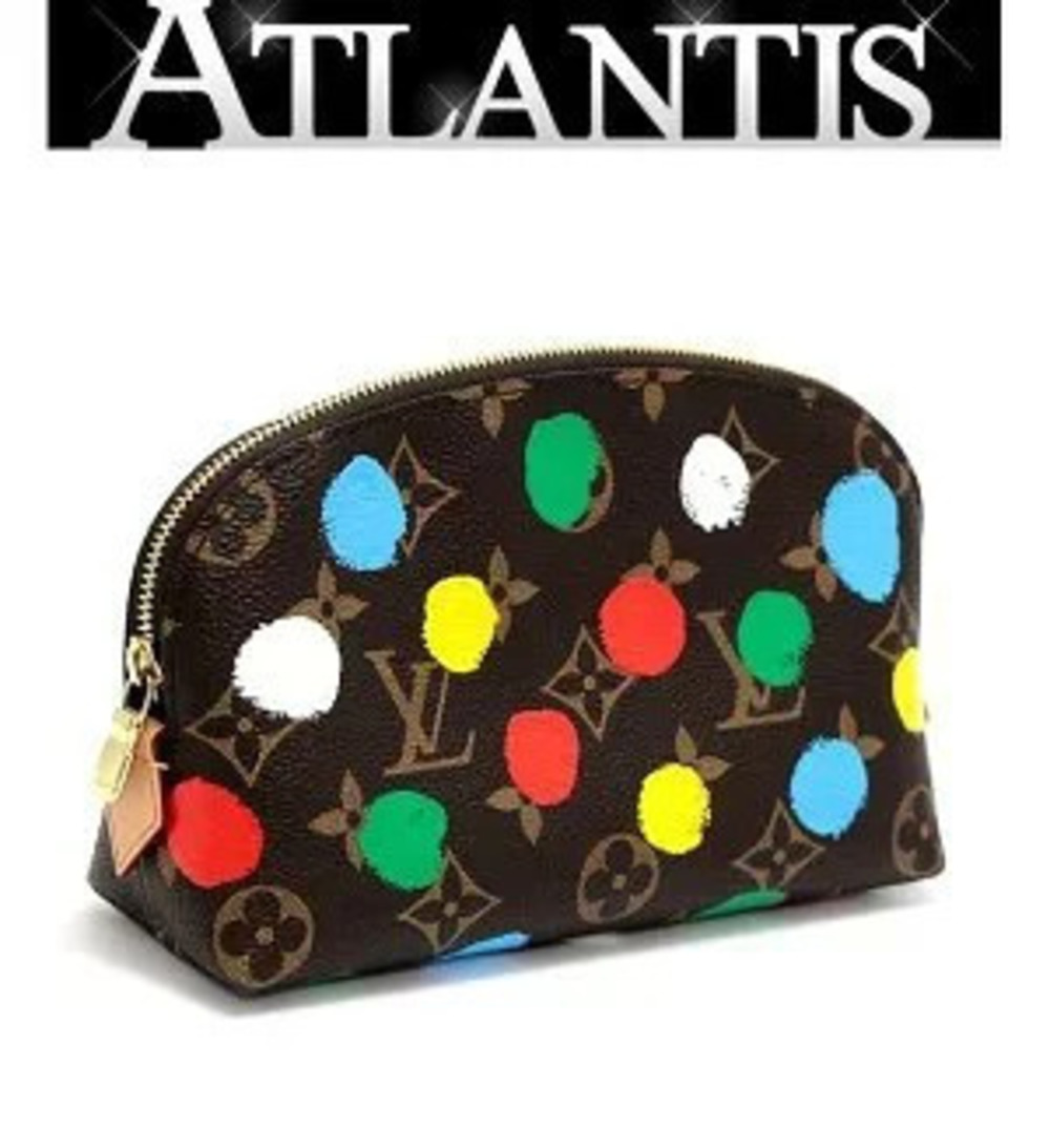 Louis Vuitton Pochette Cosmetic Yayoi Kusama Pouch Clutch Monogram Dot
